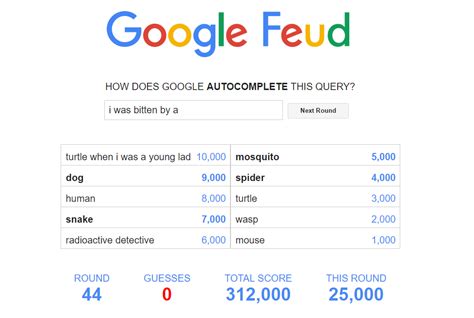 Google Feud is similar to the TV quiz show Family Feud, as people have to guess crowd-sourced answers in incomplete search items. . Does my boss google feud answers